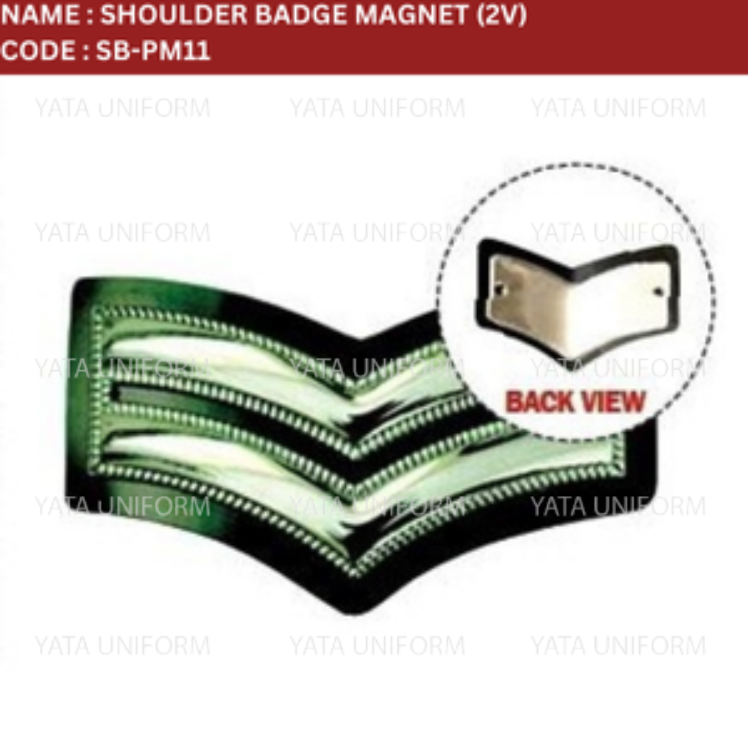 SHOULDER BADGE MAGNET DARK GREEN - Image 2