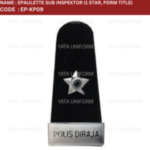 Epaulette Sub Inspektor (1 Star, PDRM Title)