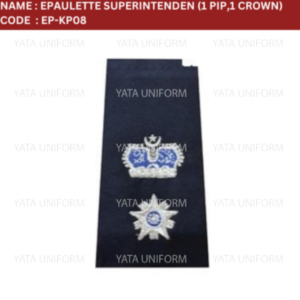 Epaulette Superintendent (1 Pip, 1 Crown)