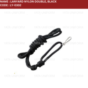 Lanyard Nylon Double Black