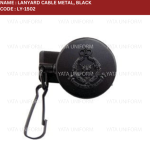 Lanyard Cable Metal, Black