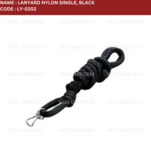 Lanyard Nylon Single Black