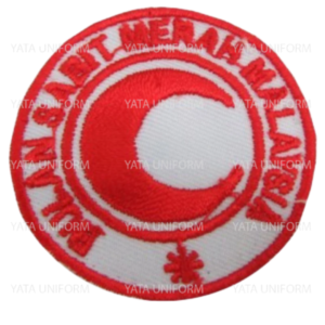 PERSATUAN BULAN SABIT MERAH EMBROIDERY BADGE